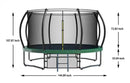 New big trampoline 12FT Green - Supfirm