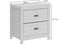Solid Wood White Night Stand, Bedside Table, End Table, Desk with Drawers for Living Room, Bedroom - Supfirm