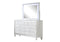Sterling King 4 PC LED Bedroom set made with wood in White Color - Supfirm