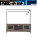 Techni Mobili Grey Driftwood TV Stand - Supfirm