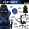 Techni Sport TS-92 Office-PC Gaming Chair, Blue - Supfirm