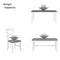 TOPMAX 6-Piece Wood Dining Table Set Kitchen Table Set with Upholstered Bench and 4 Dining Chairs, Farmhouse Style,Gray+White - Supfirm
