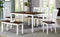 TOPMAX 6-piece Wooden Kitchen Table set, Farmhouse Rustic Dining Table set with Cross Back 4 Chairs and Bench, White+Cherry - Supfirm