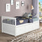 TOPMAX Captain's Bed Twin Daybed with Trundle Bed and Storage Drawers, White - Supfirm