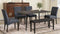 TOPMAX Modern 6-Piece Dining Table Set with V-Shape Metal Legs, Wood Kitchen Table Set with 4 Upholstered Chairs and Bench for 6,Espresso - Supfirm