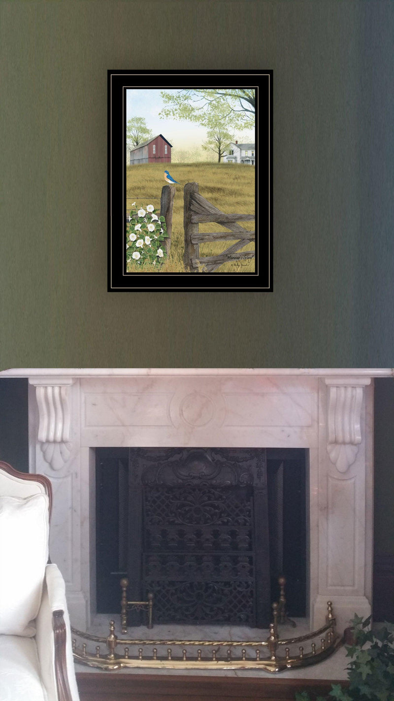 Supfirm Trendy Decor 4U "Morning's Glory" Framed Wall Art, Modern Home Decor Framed Print for Living Room, Bedroom & Farmhouse Wall Decoration by Billy Jacobs - Supfirm