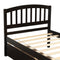 Twin Platform Storage Bed Wood Bed Frame with Two Drawers and Headboard, Espresso(Previous SKU: SF000062PAA) - Supfirm