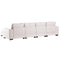 U_STYLE 3 Pieces U shaped Sofa with Removable Ottomans - Supfirm