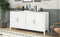 U-Style Accent Storage Cabinet Sideboard Wooden Cabinet with Metal Handles for Hallway, Entryway, Living Room, Bedroom - Supfirm