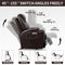 Up to 350lbs Okin Motor Power Lift Recliner Chair for Elderly, Heavy Duty Motion Mechanism with 8-Point Vibration Massage and Lumbar Heating, Two Cup Holders and USB Charge Port, Brown - Supfirm