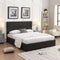 Upholstered Platform Bed with Underneath Storage,Queen Size,Gray - Supfirm
