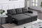 Upholstered Pull out Sectional Sofa with Chaise - Supfirm