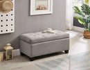 Upholstered Storage Rectangular bench for Entryway Bench,Bedroom End of Bed Bench Foot of Bed Bench Entryway.Charcoal Gray - Supfirm
