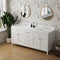 Vanity Sink Combo featuring a Marble Countertop, Bathroom Sink Cabinet, and Home Decor Bathroom Vanities - Fully Assembled White 72-inch Vanity with Sink 23V03-72WH - Supfirm