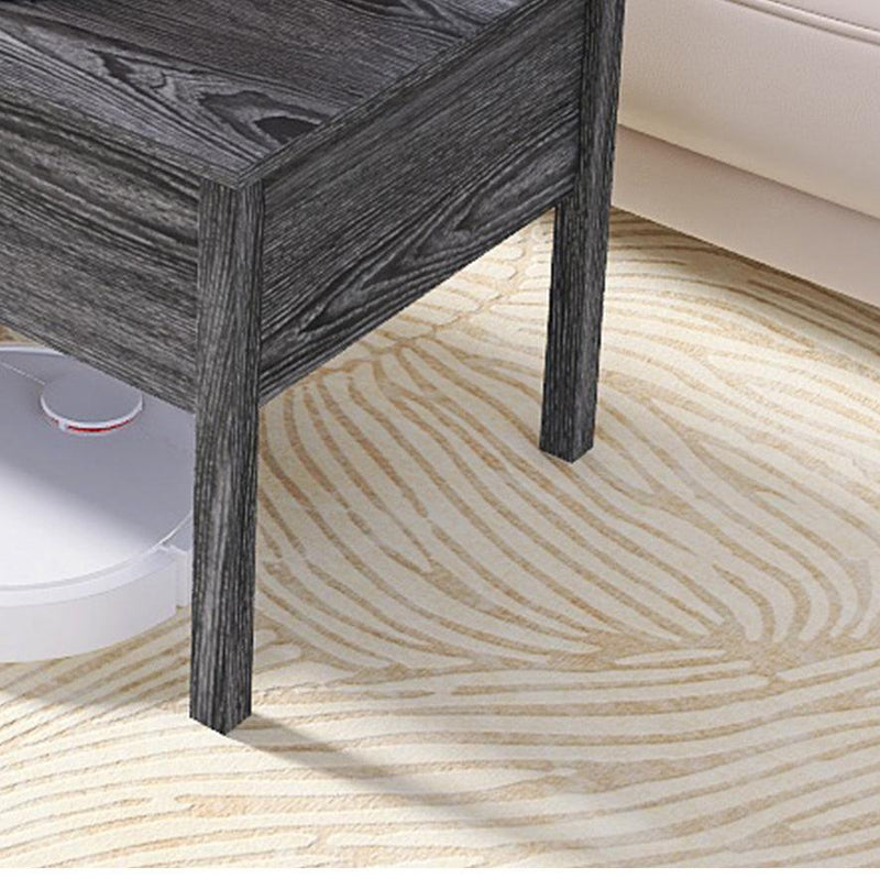 [VIDEO provided]MDF Lift-Top Coffee Table with Storage For Living Room,Dark Grey Oak - Supfirm