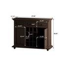 Vintage Style 3-Drawer 2-Door Storage Cabinet with 12-Grid Wine Cubbies Rack, for Living Room, Kitchen, Dining Room - Supfirm