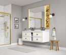 Wall Hung Doulble Sink Bath Vanity Cabinet Only in Bathroom Vanities without Tops - Supfirm