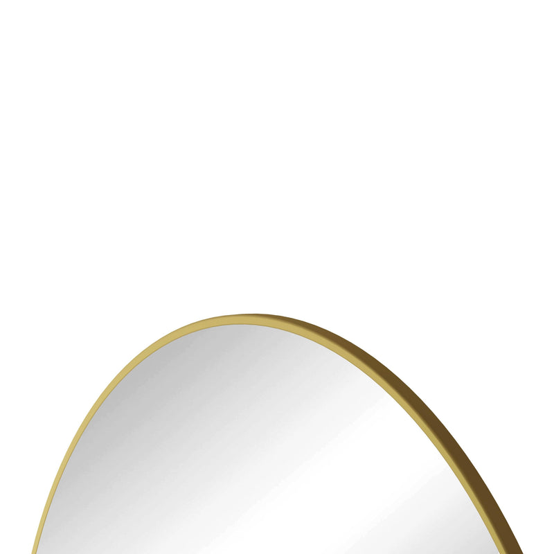 Wall Mirror 28 Inch Gold Circular Mirror Metal Framed Mirror Round Vanity Mirror Dressing Mirror, for Bathroom, Living Room, Bedroom Wall Decor - Supfirm
