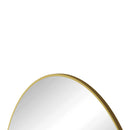Wall Mirror 48 Inch Oversized Big Size Gold Circular Mirror Metal Framed Mirror Round Vanity Mirror Dressing Mirror, for Bathroom, Living Room, Bedroom Wall Decor - Supfirm