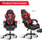 YSSOA Racing Video Backrest and Seat Height Recliner Gaming Office High Back Computer Ergonomic Adjustable Swivel Chair, With footrest, Black/red - Supfirm