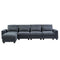 U_Style Modern Large L-Shape Feather Filled Sectional Sofa, Convertible Sofa Couch with Reversible Chaise for Living Room - Supfirm
