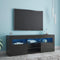 Supfirm 145 Modern 57" TV Stand Matte Body High Gloss Fronts with 16 Color LEDs - Supfirm