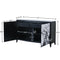 Supfirm U_Style Modern Sideboard Buffet Storage Cabinet with 2 Decorative Doors,2 Drawers and 4 shelves for Living room, Entryway