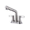 Supfirm 2 Handle Bathroom Sink Faucet 3 Hole with Pull Out Sprayer, Centerset Bathroom Faucets, 4 Inch Centerset Bathroom Faucet with Retractable Hose, Hot and Cold Water Mixing Faucet