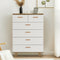 Drawer Dresser cabinet barcabinet, Buffet Sideboard Storage Cabinet, Buffet Server Console Tablestorge cabinetsolid Solid wood handle table leg for Dining RoomLiving RoomKitchenHallway Brown +white - Supfirm