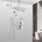 Supfirm Ceiling Mounted Shower System Combo Set with Handheld and 10"Shower head