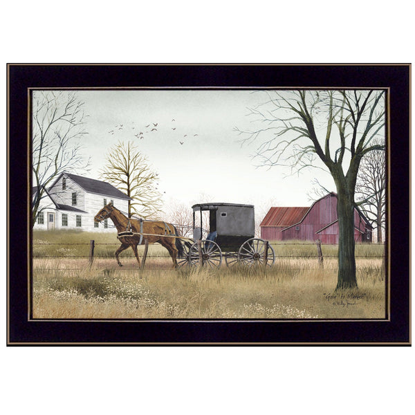 Supfirm "Goin' to Market" By Billy Jacobs, Printed Wall Art, Ready To Hang Framed Poster, Black Frame - Supfirm
