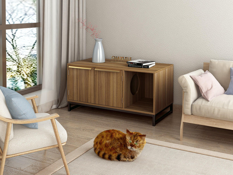 Supfirm Cat house,Tv stand,Cat house and Tv stand in one, pet house,for Living Room - Supfirm