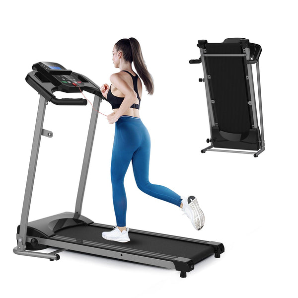 Supfirm Folding Treadmill for Small Apartment, Electric Motorized Running Machine for Gym Home, Fitness Workout Jogging Walking Easily Install, Space Save - Supfirm