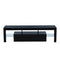 Supfirm Black morden TV Stand with LED Lights,high glossy front TV Cabinet,can be assembled in Lounge Room, Living Room or Bedroom,color:black - Supfirm