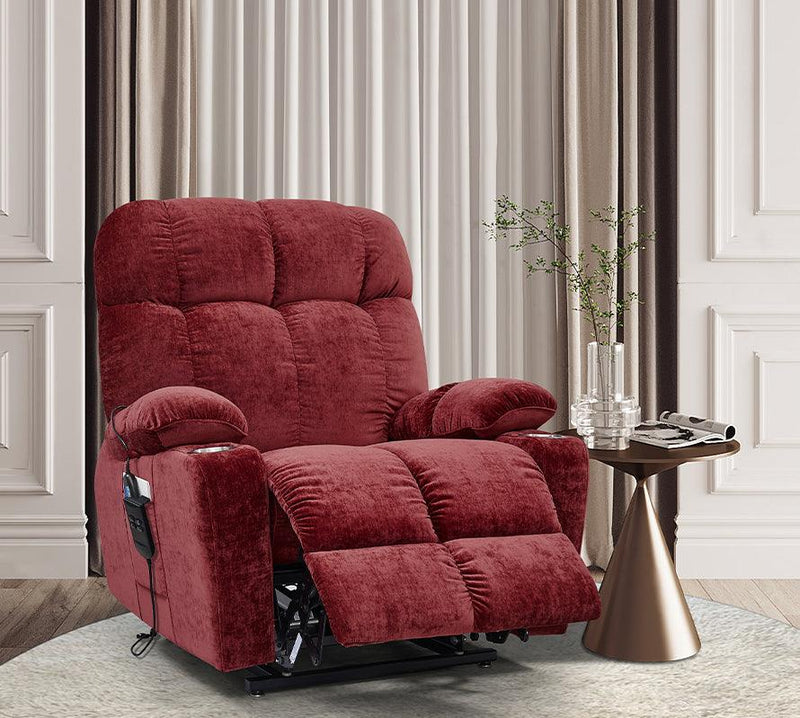Supfirm Liyasi Dual OKIN Motor Power Lift Recliner Chair  for Elderly Infinite Position Lay Flat 180° Recliner with Heat Massage