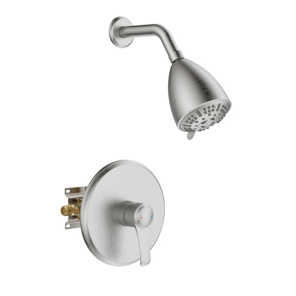 Supfirm Large Amount of water Multi Function Shower Head - Shower System,  Simple Style, Filter Shower, Brushed Nickel