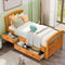 ORISFUR. Twin Size Platform Storage Bed Solid Wood Bed with 6 Drawers - Supfirm