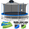 16FT Trampoline for Adults & Kids with Basketball Hoop, Double-sided cover,Outdoor Trampolines w/Ladder and Safety Enclosure Net for Kids and Adults - Supfirm