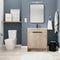 Supfirm 30 Inch Freestanding Bathroom Vanity with White Ceramic Sink & 2 Soft-Close Cabinet Doors (BVB02430PLO-BL9075B)=W999S00063 - Supfirm