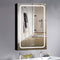 30x20 inch LED Bathroom Medicine Cabinet Surface Mounted Cabinets With Lighted Mirror Light Open - Supfirm
