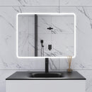 Supfirm 32 x 24 in. Large Rectangular Frameless Wall-Mount Anti-Fog LED Light Bathroom Vanity Mirror - Supfirm