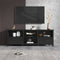 70.08 Inch Length Black TV Stand for Living Room and Bedroom, with 2 Drawers and 4 High-Capacity Storage Compartment. - Supfirm