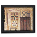 Supfirm "Antique Game Boards" By Pam Britton, Printed Wall Art, Ready To Hang Framed Poster, Black Frame - Supfirm