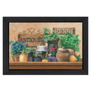 Supfirm "Antiques and Herbs" By Ed Wargo, Printed Wall Art, Ready To Hang Framed Poster, Black Frame - Supfirm