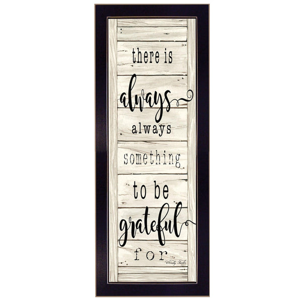Supfirm "Be Grateful" By Cindy Jacobs, Printed Wall Art, Ready To Hang Framed Poster, Black Frame - Supfirm
