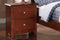 Bedroom Nightstand Cherry Color Wooden 2 Drawers Table Bedside Table - Supfirm