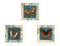 Supfirm "Butterflies Collection" 3-Piece Vignette By Dee Dee, Printed Wall Art, Ready To Hang Framed Poster, White Frame - Supfirm