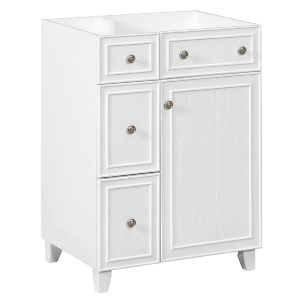 [Cabinet Only] 24" Bathroom Vanity-White(Sink not included) - Supfirm
