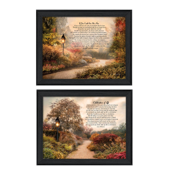 Supfirm "Celebration of Life Collection" 2-Piece Vignette By Robin-Lee Vieira, Printed Wall Art, Ready To Hang Framed Poster, Black Frame - Supfirm