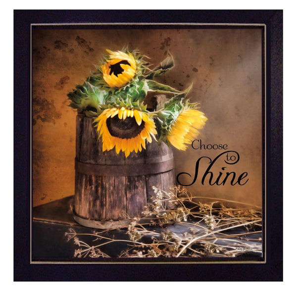 Supfirm "Choose to Shine" By Robin-Lee Vieira, Printed Wall Art, Ready To Hang Framed Poster, Black Frame - Supfirm